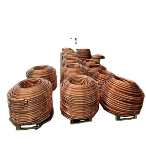 Alambre de cobre redondo recocido recubierto de plata Aleación de cobre de latón Alambre de cobre rojo de alta pureza 99.99%