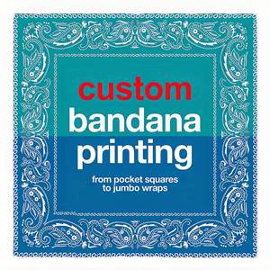 Bandana personnalisée OEM sur mesure pour événements d'entreprise, mariages et tenues de groupe avec options d'impression de logo et de nom détaillés et précis. - Product Image 3