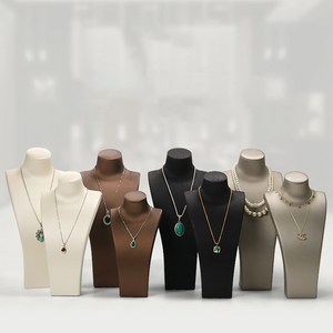 Jinsky หุ่นเครื่องประดับคอแขวนชั้นวางยืนรุ่นเครื่องประดับอุปกรณ์ประกอบฉากสร้อยคอหนังแสดงเครื่องประดับรูปแบบหน้าอก - Product Image 2