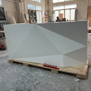 Bàn Tiếp Tân Trung Tâm Phòng Khám Trong Cửa Hàng Quầy Tiếp Tân Văn Phòng Duyên Dáng Hiện Đại Màu Trắng - Product Image 6