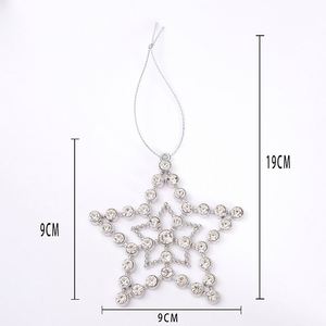 Adornos Navideños de Metal con Incrustaciones de Diamantes, Decoraciones Colgantes de Muñecos de Nieve Hechas en China para Regalos Navideños en el Hogar - Product Image 5