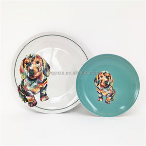 Service de table Premium pour 4 personnes avec motif <span class=keywords><strong>Teckel</strong></span> - Assiettes 10,5''/7,5'', Bols 5,5'' - Product Image 3