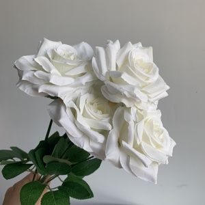 Hoa hồng bó nhân tạo ZhiXia bán buôn, 7 bông, giống hoa thật, trang trí đám cưới - Product Image 5