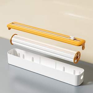 Preservative <b>Film</b> Tools Convenient Plastic Wrap <b>Dispenser</b> <b>Cling</b> Wrap <b>Dispenser</b> <b>With</b> Cutter - Product Image 4