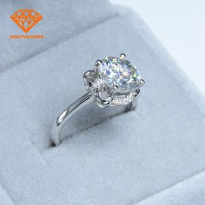 Anillo Ajustable de Plata 925 con Moissanita, Joyería de Moda - Product Image 3