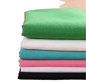 Grosir Kustom Putih Dicelup Kemeja Dicetak Poplin 100% Kain Katun Poliester untuk Pakaian Tekstil