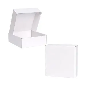 Изготовленный на заказ логотип, жесткая белая крафт-бумага, перерабатываемая почтовая картонная электронная флейта, гофрированная Транспортировочная коробка для одежды