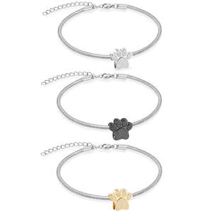 Brazalete Conmemorativo para Mascotas y Humanos, Diseño de Huella de <span class=keywords><strong>Perro</strong></span>, Urna Abrible, Joyería para Guardar Perfume o Aceite Esencial, Recuerdo - Product Image 6