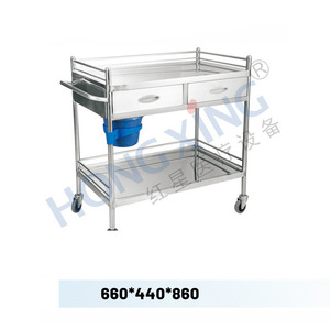 Red Star Hospital <b>Trolley</b> 800*480*860mm Double Layer Storage Medical Cart - Product Image 4