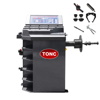 Équilibreuse de roues TONCTOOLS CE pour voitures et motos, double usage, avec laser infrarouge, sans pinces, équipement de service automobile pour garage