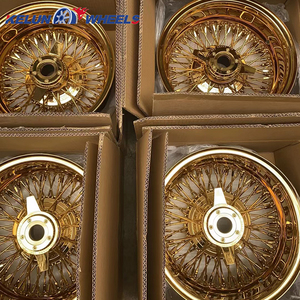 ล้อซี่ลวดสีทอง 13 นิ้ว 72 ซี่ คุณภาพสูง ล้อซี่ลวดสีทอง ยางขอบขาว - Product Image 5