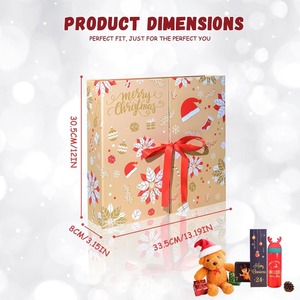 Countdown <b>Calendar</b> Box, Diy Arrival <b>Calendar</b> Storage Manager, Adult Diy Children's Gift Festival Decoration (Yellow) - Product Image 2