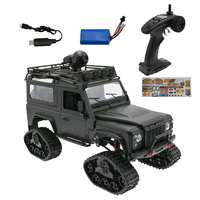 Véhicule tout-terrain RC à l'échelle 1/12 2,4 GHz FY003A, camion militaire RC 4x4 en métal, jouets de voiture avec lumières LED