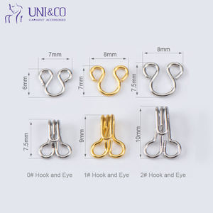 Commercio all'ingrosso in argento rame gancio anteriore e chiusura a chiusura per occhi <span class=keywords><strong>abbigliamento</strong></span>/reggiseno/corsetto Top - Product Image 6