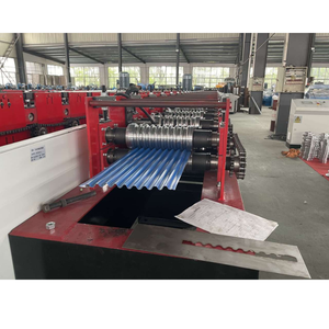 Panel de pared de metal de acero galvanizado Máquina formadora de rollos Máquina de fabricación de revestimiento de metal para uso en pared - Product Image 4