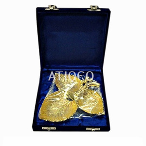 Plateau de style unique Plateau élégant et tendance Polyvalent Premium Quality Gold Silver Plated Sand Casted Dry Fruit & Candy Bowl - Product Image 5