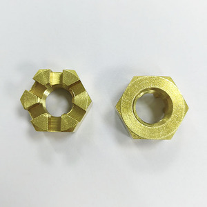 Din935 thép cường độ cao kẽm thép không gỉ <span class=keywords><strong>Brass</strong></span> rãnh Nut M4 M5 M6 M8 M10 M12 M14 M16 M18 M24 Hex rãnh khóa NUT - Product Image 3
