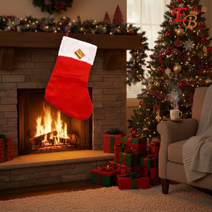 16 \ "Navidad Santa Claus calcetines bordados 240PCS/cartón patrón impreso - Product Image 3