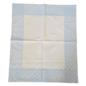 ผ้าคลุมลายจุดสีฟ้าอ่อน - Product Image 2