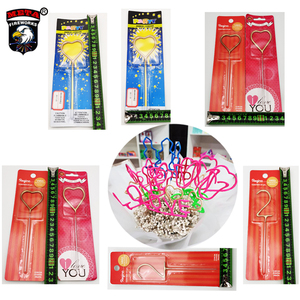 Fournisseur Ice Flame Champagne Fancy Handheld Number 0-9 Fireworks Candle Sticks Sparklers Cold Fountain for Anniversary Confett - Product Image 4