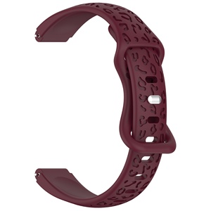 Bracelet de montre en silicone gravé au laser motif léopard 12 mm compatible avec <span class=keywords><strong>Huawei</strong></span> <span class=keywords><strong>Band</strong></span> 11 / 10 / 9 / 8 – Bracelet de remplacement - Product Image 6