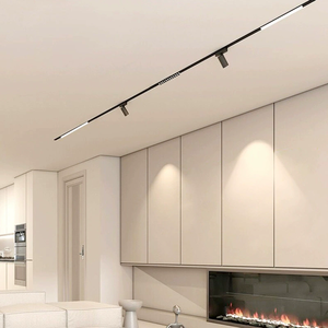 Rail d'éclairage intérieur personnalisé en aluminium système d'éclairage sur rail ultra-mince extrêmement étroit connecteur horizontal 90 degrés d'ange L - Product Image 6