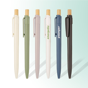 Stylo à bille écologique avec logo personnalisé, design sportif en bois de bambou, largeur d'écriture de 1.0mm, RABS RPET promotionnel pour les cadeaux - Product Image 1