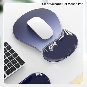 Custom Waterproof Silicone Gel Wrist Support Mousepads Gel <b>Ergonomic</b> <b>Mouse</b> <b>Pad</b> with Wrist Rest for Office Gaming - Product Image 3