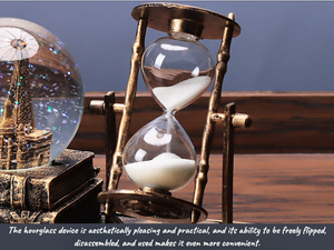 Ретро-таймер в форме башни, музыкальная шкатулка с кристаллическим шаром, светодиодная, светящаяся, меняющая цвет, настольное украшение для дома, ночник - Product Image 3