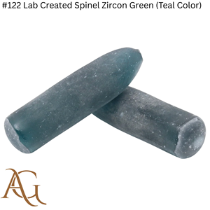 Espinela Cultivada en Laboratorio # 122 Espinela Zirconia Verde (Color Verde Azulado) Creada en Laboratorio, en Bruto, Sintética, Creada por Fusión de Llama, Simulada - Product Image 3