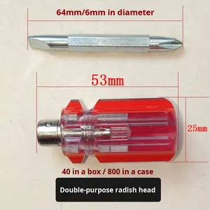 Tuốc nơ vít Dải cà rốt trong suốt hai mục đích tuốc nơ vít <span class=keywords><strong>mini</strong></span> từ tính mạnh mẽ bằng nhựa đa chức năng Công nghiệp - Product Image 2