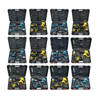 Kit combinado de herramientas eléctricas sin escobillas, 5 uds., 21V, martillo inalámbrico, taladro de impacto, amoladora angular, llave y accesorios de sierra Circular