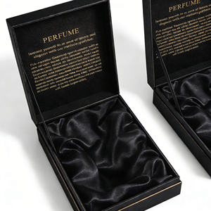 Boîte cadeau cosmétique magnétique doublée de satin, pliable, en carton rigide, pour parfum et maquillage - Product Image 3