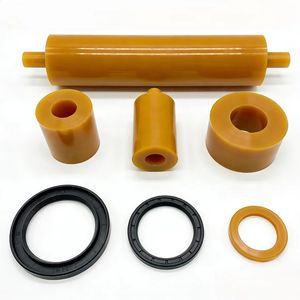 ลูกกลิ้งยางซิลิโคนทนทานต่อการเสียดสี ทนความร้อนสูง ยืดหยุ่นสูง ขายส่งจากโรงงาน ปรับแต่งได้ตามต้องการ พร้อมโอริง - Product Image 1