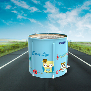 Nueva Bañera <span class=keywords><strong>Plegable</strong></span> de PVC para Niños, Bañera Portátil Ecológica <span class=keywords><strong>con</strong></span> Certificación EN71 - Product Image 4