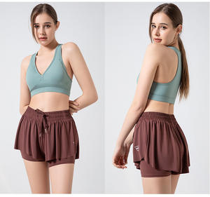 Женские спортивные шорты с завышенной талией - Product Image 4