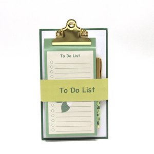 Il Set di cancelleria include Mini Clip Board To Do List Sticky Note Pen For School Kids Girls Perfect For Gift Set - Product Image 3