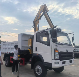 <span class=keywords><strong>Camion</strong></span> benne d'<span class=keywords><strong>occasion</strong></span> Howo 4x2 LHD avec <span class=keywords><strong>grue</strong></span> <span class=keywords><strong>Hiab</strong></span> et moteur diesel, <span class=keywords><strong>grue</strong></span> montée sur <span class=keywords><strong>camion</strong></span> à benne basculante à vendre - Product Image 4