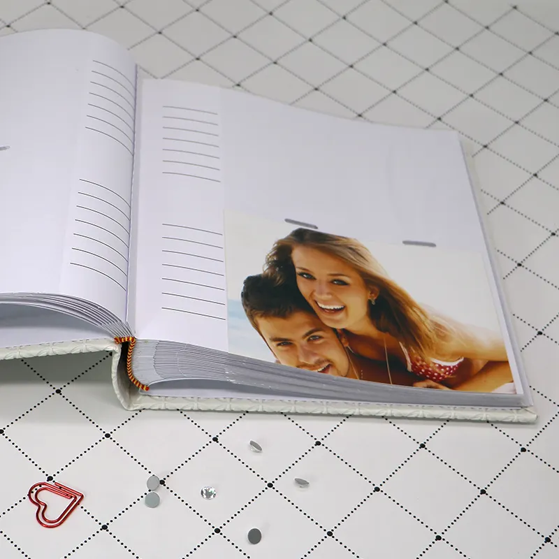Пользовательская крафт-бумага 200 фотографии 6 дюймов Свадебная память круг фото окно фотоальбом книга