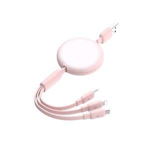 USB để Loại-C + Micro + 8Pin sạc cáp sạc nhanh USB Loại C có thể thu vào sạc 3 trong 1 cáp USB - Product Image 3