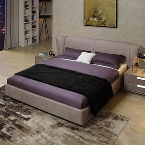 Ensemble de meubles pour chambre à coucher Cadre de <span class=keywords><strong>lit</strong></span> souple Cadres de <span class=keywords><strong>lit</strong></span> grande taille Vente de lits de luxe européen en tissu avec <span class=keywords><strong>lit</strong></span> 2 places de rangement - Product Image 2
