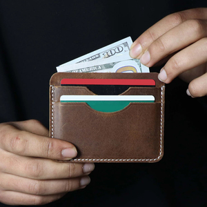 Tarjetero de Cuero PU Personalizado, Ultra Delgado, con Bloqueo RFID, para Tarjetas de Crédito, Unisex, para Tarjetas de Identificación Empresarial - Product Image 2
