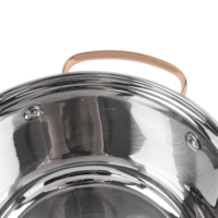 Ustensiles de cuisine de qualité supérieure, ensemble de 8 casseroles et poêles en acier inoxydable, ensemble de batterie de cuisine classique avec poignées dorées