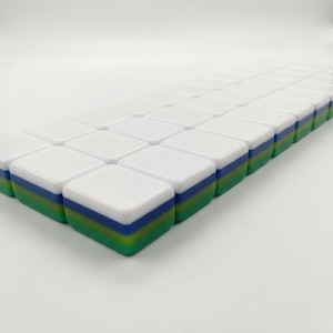 Jeu de Mahjong Américain Esthétique Bleu Vert Profond, Tuiles en Acrylique Personnalisées Gravées Rétro Muse Joker <span class=keywords><strong>Plume</strong></span> Winds, Jeu de Société Professionnel, Cadeau - Product Image 5