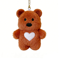 Jouets en peluche miniatures d'animaux assortis, prix d'usine, colorés, design mixte, porte-clés en peluche