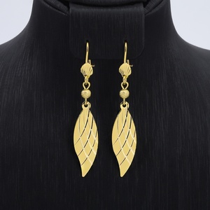 Pendientes Largos de Latón Chapados en Oro de Alta Calidad y Moda JXX, Pendientes Colgantes para Mujer - Product Image 2