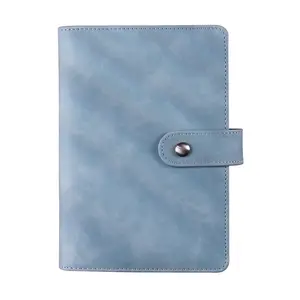 2021 Mới Tùy Chỉnh Sang Trọng Kinh Doanh Ngân Sách Kế Hoạch Thêm Dày Máy Tính Xách Tay Bìa Mềm PU Leather A6 Ring Binder