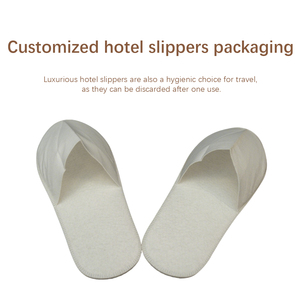 Pantofole Monouso per <span class=keywords><strong>Hotel</strong></span> con Motivo a Diamante in Rilievo, Suola Antiscivolo in EVA, Logo Personalizzato, Confezionate Singolarmente, Vendita all'Ingrosso - Product Image 4
