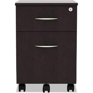 Alera Valencia Series Espresso Mobile B/F Pedestal 15 7/8w X 19 1/8d X 22 7/8h Material de madera - Product Image 2