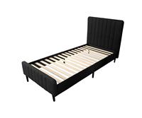 Einfaches Gepolstertes Schlafzimmerbett mit Leichter Montage, Doppel-, Queen- und Kingsize-Betten mit Hohem Kopfteil
